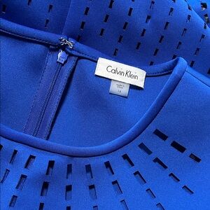 Calvin Klein Royal Blue Cut-Out Dress